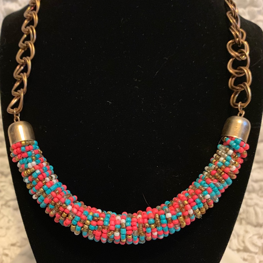 Beaded Statement Necklace